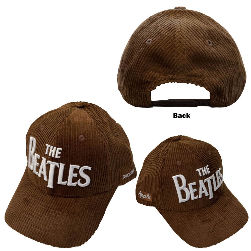 The Beatles - Drop T Logo & Apple Corduroy Baseball pet - Bruin